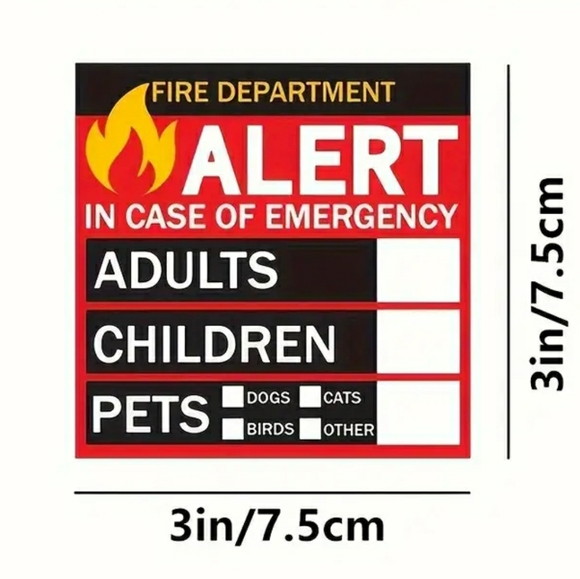 2 Pack Alert Stickers For The Home - Picture 2 of 4